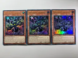 3 x Mimighoul Archfiend MP25-EN237 Ultra Rare 1st Edition YuGiOh Playset NM - Image 1