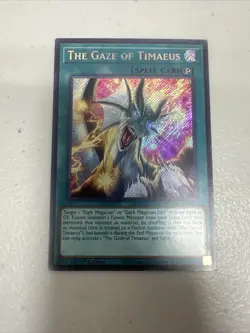 Yu-Gi-Oh The Gaze of Timaeus Secret Rare 1st Edition Near Mint MZMU - Image 1