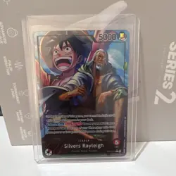 Namco Silvers Rayleigh Alternate Art Foil Leader OP12-001 Legacy One Piece CCG - Image 1