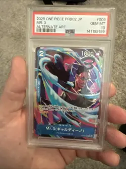 One Piece Mr. 3 Galdino PRB02-009 PSA 10 Alt Art Japanese The Best Vol.2 - Image 1