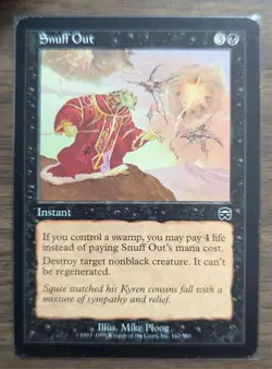 MTG Snuff Out Non-Foil from Mercadian Masques LP - Image 1