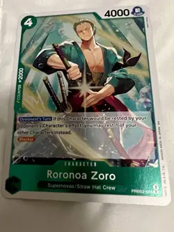 Bandai One Piece CCG Roronoa Zoro PRB02-006 ENGLISH - Image 1