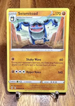 Seismitoad 090/203 Rare Non Holo Evolving Skies Pokemon Card NM - Image 1