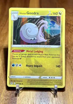 Hisuian Goodra 134/196 Holo Rare Lost Origin Pokemon Card NM - Image 1