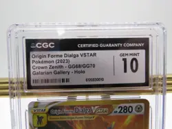 CGC 10 Origin Forme Dialga VSTAR GG68/GG70 Holo Crown Zenith Pokemon Card - Image 2