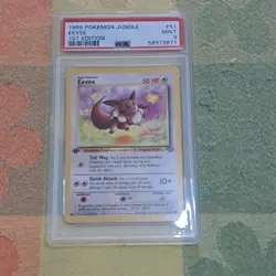 Pokemon 1999 Jungle Eevee 1st Edition PSA 9 Regular #51/64 English TCG Card - Image 1