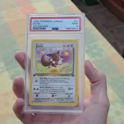 Pokemon 1999 Jungle Eevee 1st Edition PSA 9 Regular #51/64 English TCG Card - Image 3