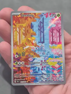 Pokemon Temporal Forces Holo Deerling Illustration Rare 165/162 NEAR MINT CARD - Image 1