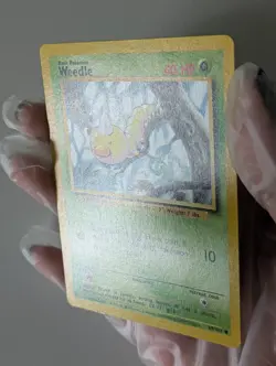 Pokemon Card WOTC Weedle 69/102 Base Non-holo Common Unlimited 1999 - NM - Image 2