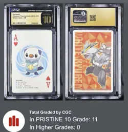 2012 Pokemon Playing Cards Ace of Hearts, Oshawott Pristine 10. - Image 3