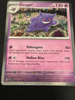 Gengar 094/165 -Scarlet & Violet 151 - Holo Pokemon Card - Near Mint (NM) - Image 1