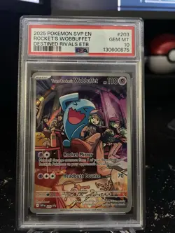 Team Rocket's Wobbuffet 203 Sv: Scarlet & Violet Promo Cards Holo - Image 1