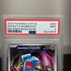 Team Rocket's Wobbuffet 203 Sv: Scarlet & Violet Promo Cards Holo - PSA 9 - Image 3
