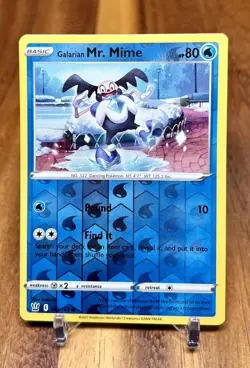 Galarian Mr. Mime 034/163 Reverse Holo Battle Styles Pokemon Card NM - Image 1