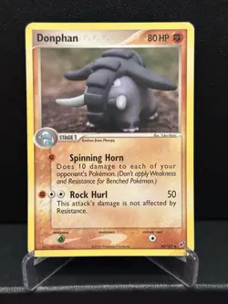 Pokemon TCG Donphan 30/107 Deoxys Regular Card 2005 Yuka Morii - Image 1