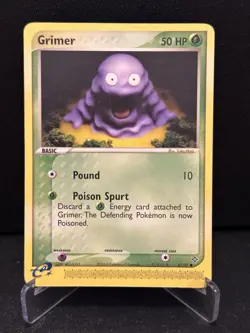 Pokemon TCG Grimer EX Dragon Regular Common Card 57/97 Yuka Morii - Image 1