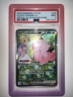 Pokemon TCG Lillie's Clefairy EX Journey Together Sir Card 184/159 PSA 9 - Image 2