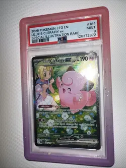 Pokemon TCG Lillie's Clefairy EX Journey Together Sir Card 184/159 PSA 9 - Image 3