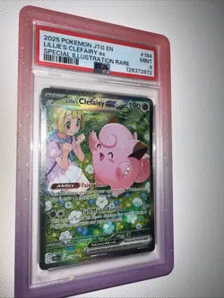 Pokemon TCG Lillie's Clefairy EX Journey Together Sir Card 184/159 PSA 9 - Image 4