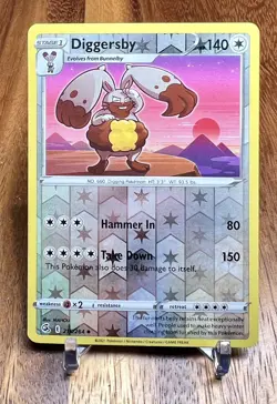 Diggersby 215/264 Reverse Holo Fusion Strike Pokemon Card NM - Image 1