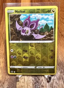 Noibat 132/195 Reverse Holo Silver Tempest Pokemon Card NM - Image 1