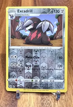 Excadrill 183/264 Reverse Holo Fusion Strike Pokemon Card NM - Image 1