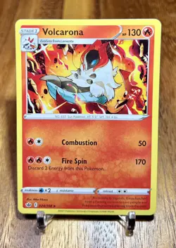 Volcarona 024/198 Rare Non Holo Chilling Reign Pokemon Card NM - Image 1