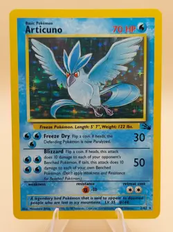 Articuno Holo Rare Fossil 2/62 Pokemon Card - WOTC 1999 - Image 1