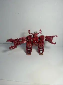 Bakugan TCG Pyrus Maxus Dragonoid 7 In 1 COMPLETE FULL SET W/Card RARE - Image 2