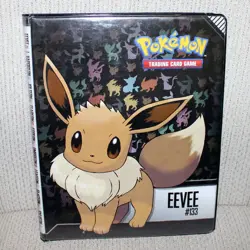Ultra Pro Pokemon Trading Card Game Eevee 9-Pocket Binder USA Holds 90 Cards - Image 1