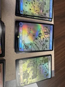 Lord Of The Rings Magic The Gathering Foil lands 85 + cards see description - Image 1