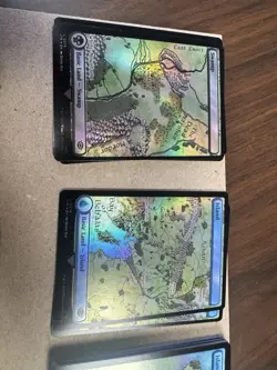 Lord Of The Rings Magic The Gathering Foil lands 85 + cards see description - Image 2
