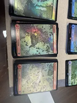 Lord Of The Rings Magic The Gathering Foil lands 85 + cards see description - Image 4