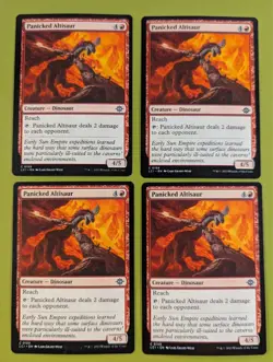 Panicked Altisaur x4 Lost Caverns of Ixalan 4x MTG Magic the Gathering - Image 1