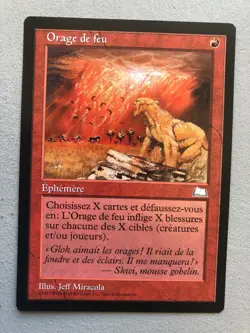 Mtg Carte Magic Weatherlight Firestorm French LP (A) - Image 1