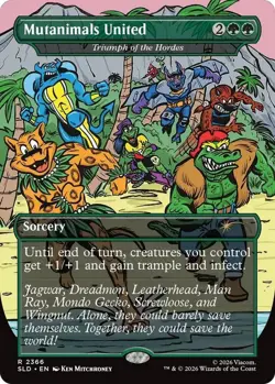 NM MTG REGULAR MUTANIMALS UNITED TRIUMPH OF THE HORDES SECRET LAIR - Image 1