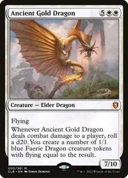 Ancient Gold Dragon / Uralter Golddrache - BALDUR's GATE - englisch (n-mint) - Image 1
