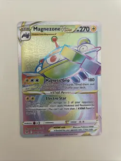 Lost Origin Magnezone VSTAR 198/196 Rare Rainbow Pokemon NM/M - Image 1