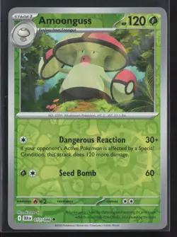 011/086 Amoonguss - SV Black Bolt Reverse Holo NM Pokemon - Image 1