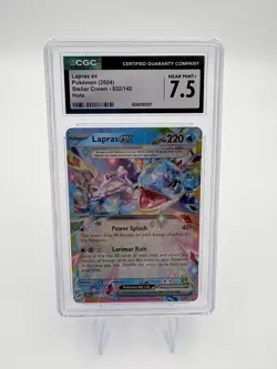2024 Pokemon Lapras EX 032 / 142 Stellar Crown Holo CGC 7.5 - Image 1