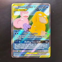 Slowpoke & Psyduck GX 218/236 Tag Team Rainbow Unified Minds NM Pokemon Card - Image 1