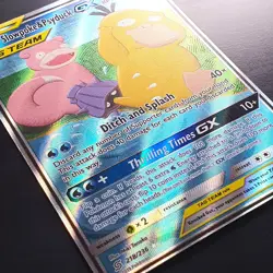 Slowpoke & Psyduck GX 218/236 Tag Team Rainbow Unified Minds NM Pokemon Card - Image 2