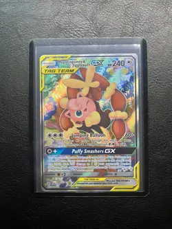 Pokemon TCG - Mega Lopunny & Jigglypuff GX - 226/236 Cosmic Eclipse - Tag Team - Image 3