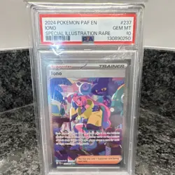 Pokemon Iono Special Illustration Rare Holo 237/091 SV: Paldean Fates PSA 10 - Image 1