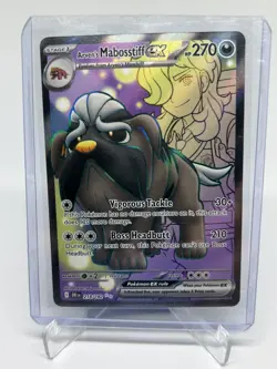 Pokemon Arven's Mabostiff EX 218/182 Destined Rivals Ultra Rare Full Art NM - Image 1