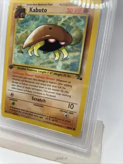 1999 Pokemon Fossil Kabuto #50 1st Edition PSA 9 Mint WOTC Vintage - Image 4