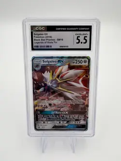 2016 Pokemon Solgaleo GX Holo SM16 Black Star Promo Legends of Alola CGC 5.5 - Image 1