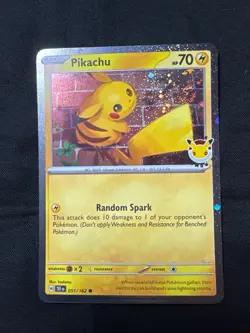 2026 Pokemon Day Pikachu Promo Holo w/ SWIRL 🌀 Pokemon Day Stamp NM/MINT - Image 1