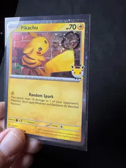 2026 Pokemon Day Pikachu Promo Holo w/ SWIRL 🌀 Pokemon Day Stamp NM/MINT - Image 3