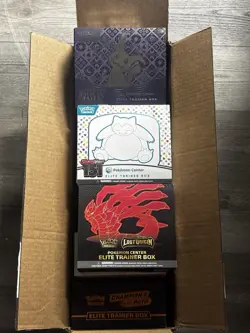 Lot of 7 Empty Pokemon Center ETBs Full Size w/ Player Guides - Image 2